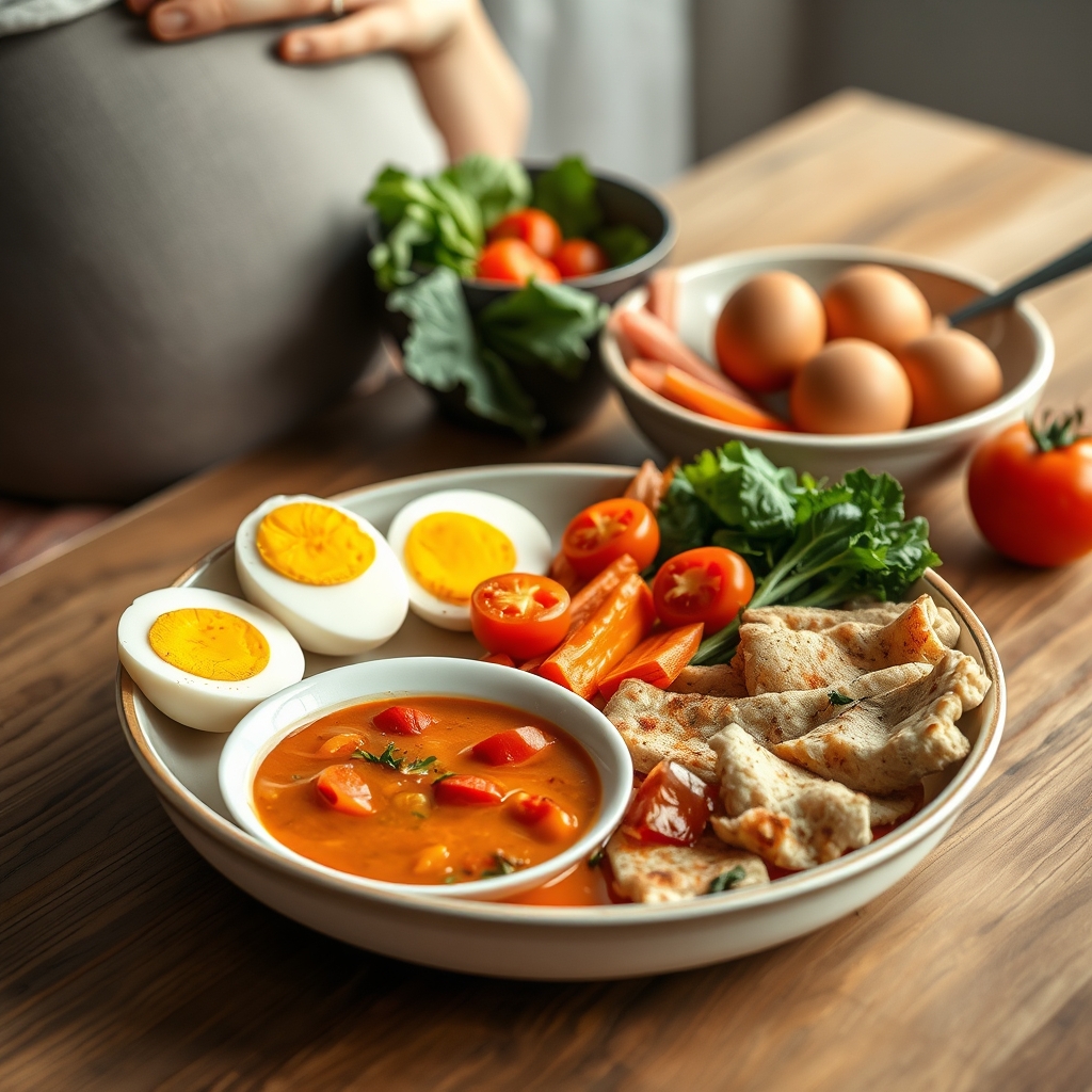 First trimester nutrition checklist: folate, iron and safer foods