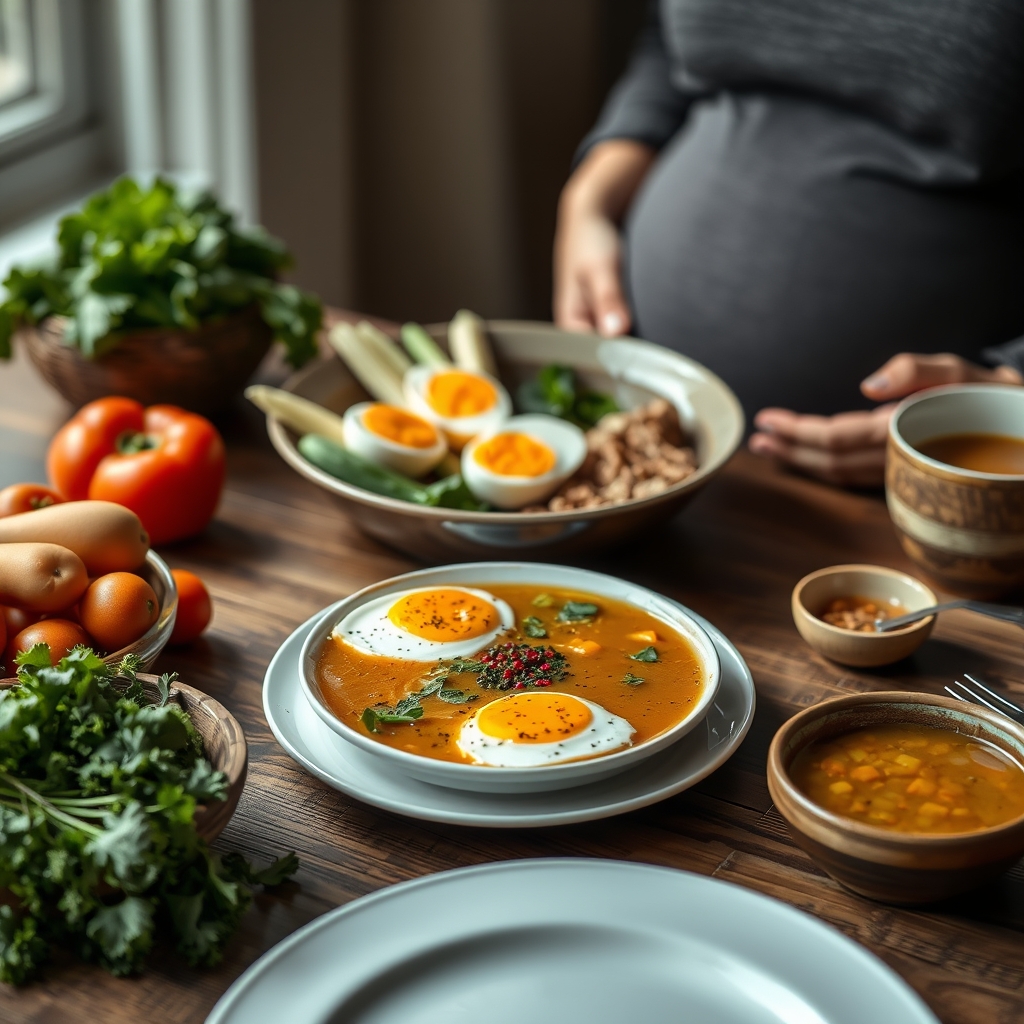 First trimester nutrition checklist: folate, iron and safer foods