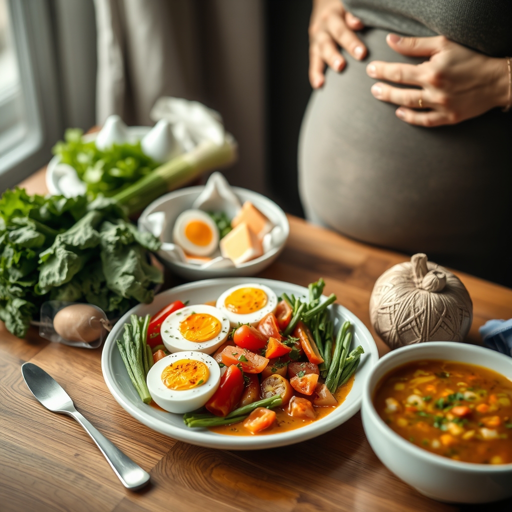 First trimester nutrition checklist: folate, iron and safer foods
