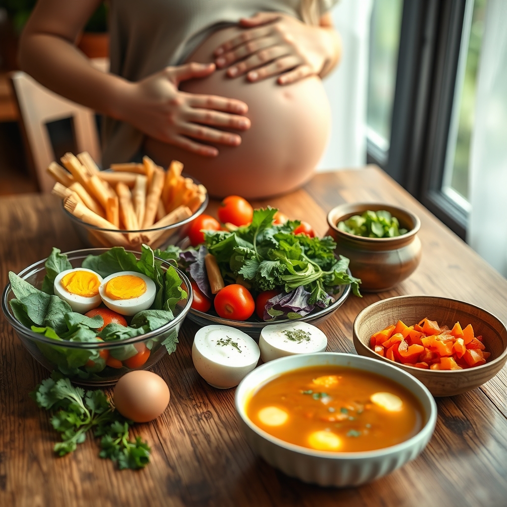 First trimester nutrition checklist: folate, iron and safer foods