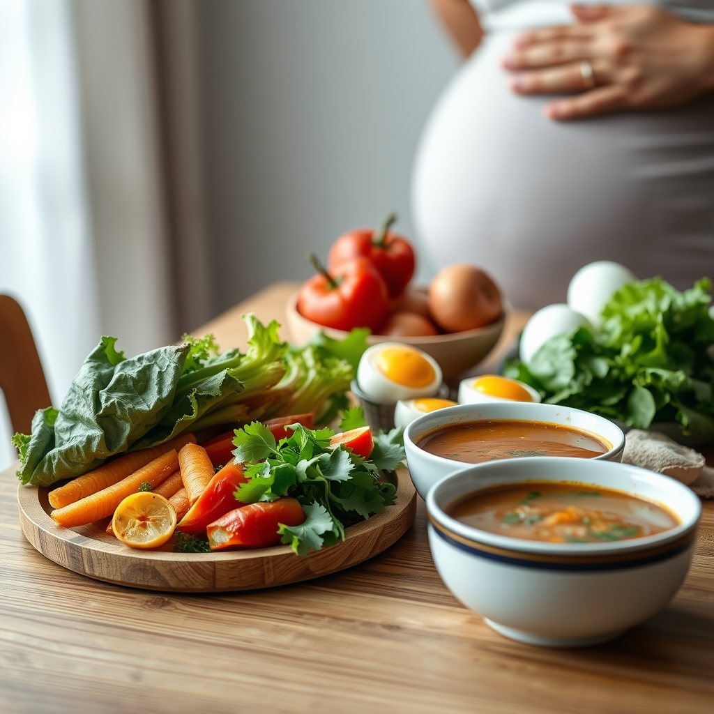 First trimester nutrition checklist: folate, iron and safer foods