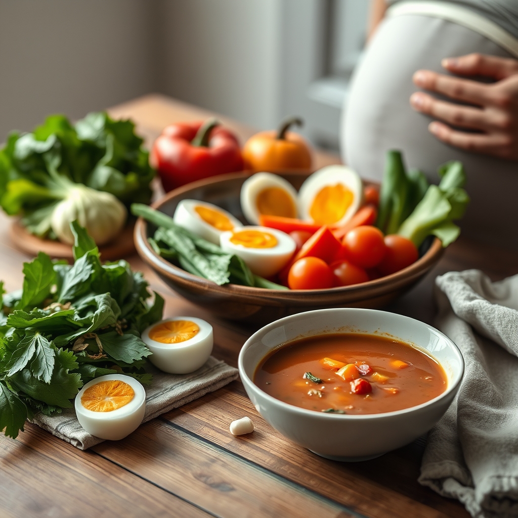 First trimester nutrition checklist: folate, iron and safer foods