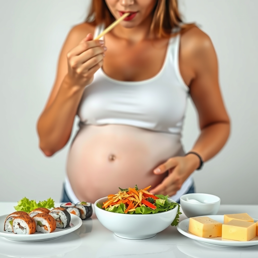 Sushi, salad, BBQ và phô mai: phân tích an toàn cho mẹ bầu